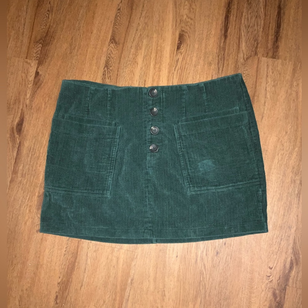 Dark Green mini skirt